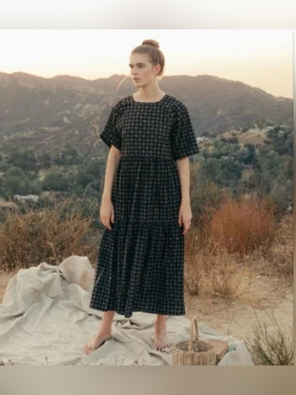 Christy Dawn The Theo Dress Noir Daisy Field